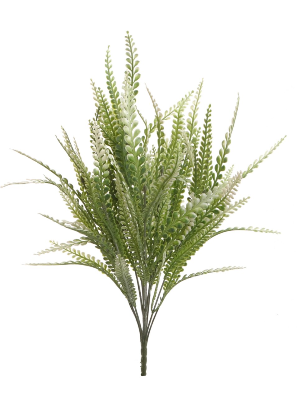 21" Artificial Button Fern Bush - Set of 12 Lifelike Green Faux Plants, Ideal for Indoor Home Decor & Year-Round Display, Floral Home by Artificial Flowers